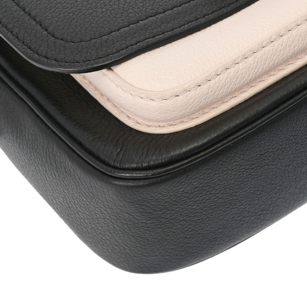 Louis Vuitton Bag Shoulder Noir Lock Me Calf Black Tender Leather Grained - Picture 5 of 11